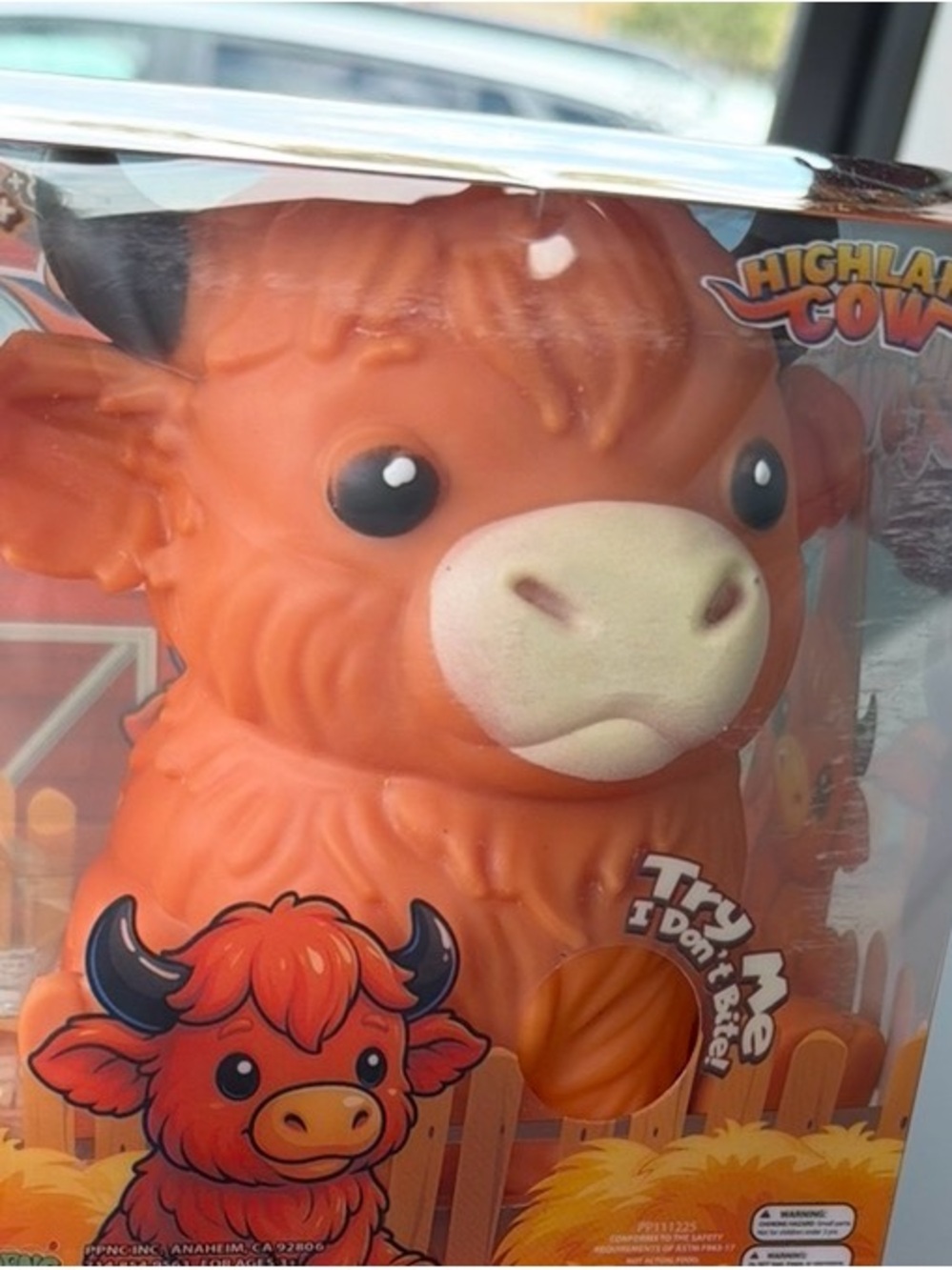 Squeeze Toy - Orange Plush-Look Kids Toy
